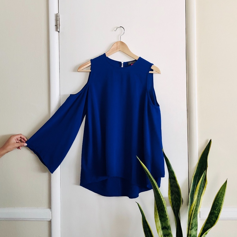 Vince Camuto Cobalt Blue Blouse  sz PXS